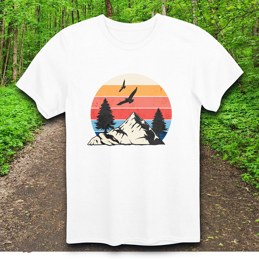 bird mountain sunset T-Shirt