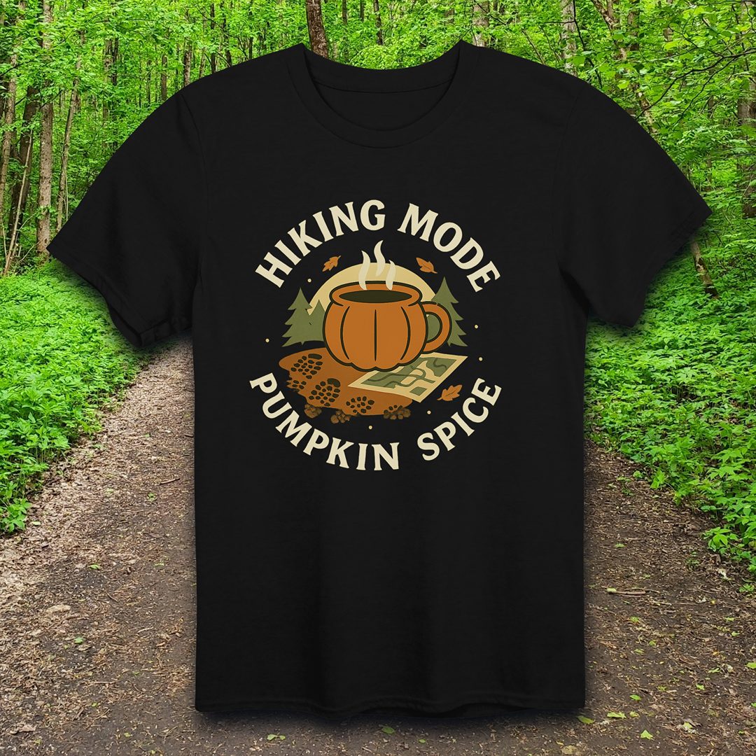 👉 Pumpkin spice hiking shirt for fall campers
👉 Autumn hiking tee gift for hikers