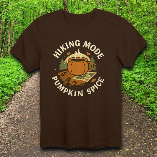 👉 Pumpkin spice hiking shirt for fall campers
👉 Autumn hiking tee gift for hikers