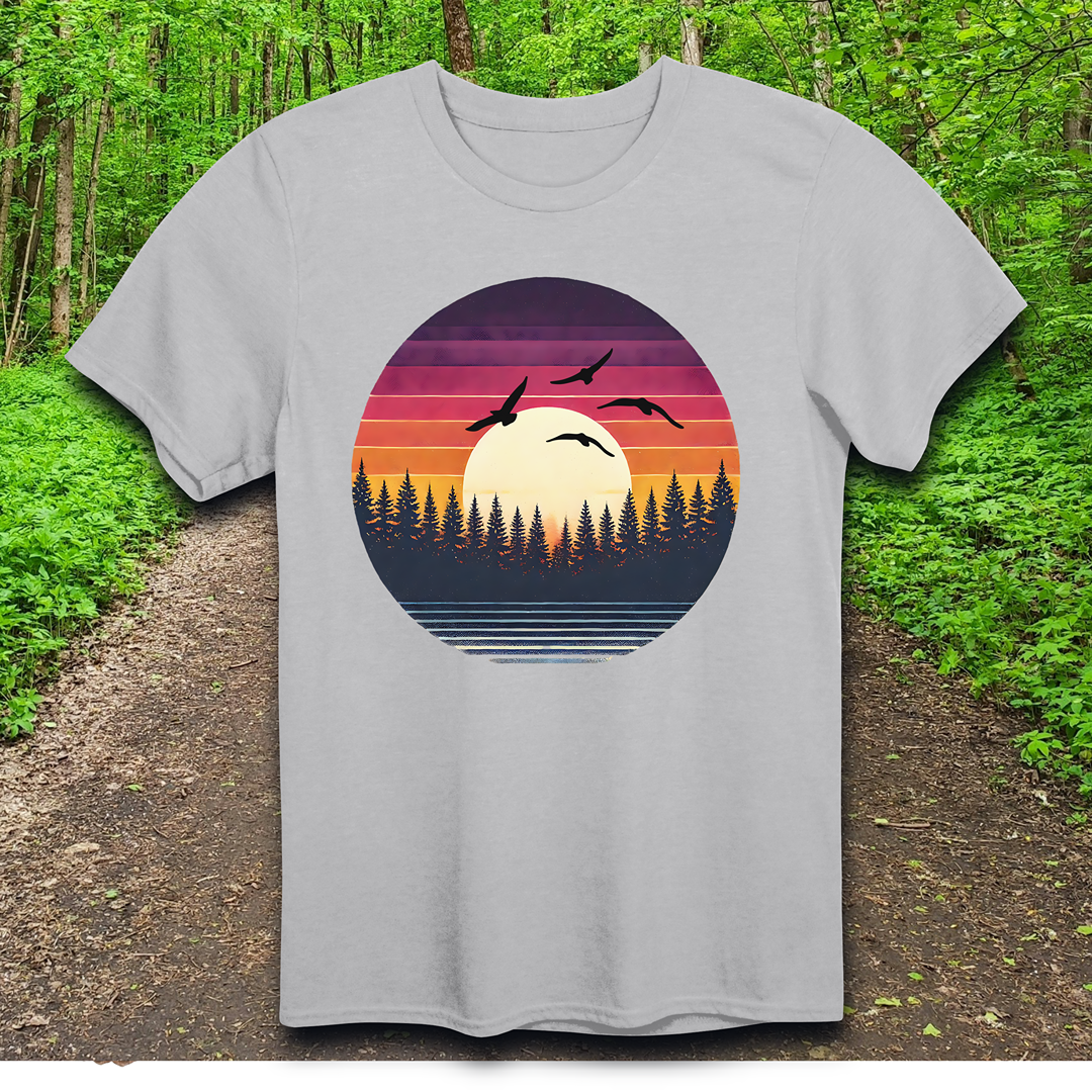 bird  sunset T-Shirt