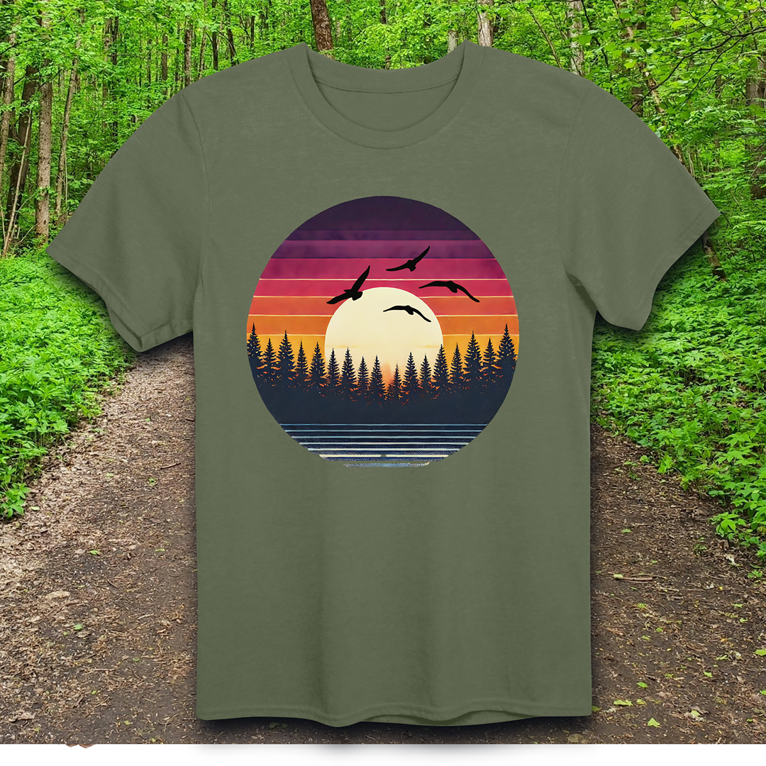 bird  sunset T-Shirt