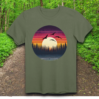 bird  sunset T-Shirt