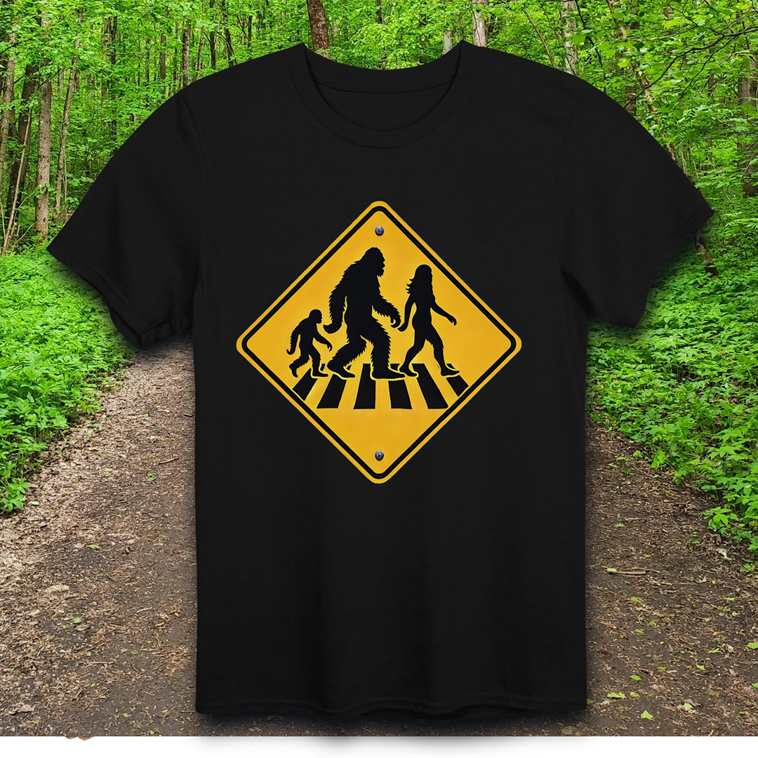 squatch family crossing T-Shirt