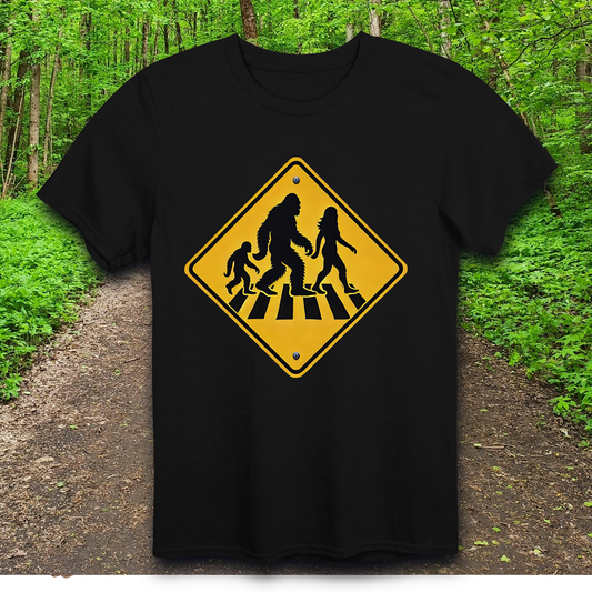 squatch family crossing T-Shirt