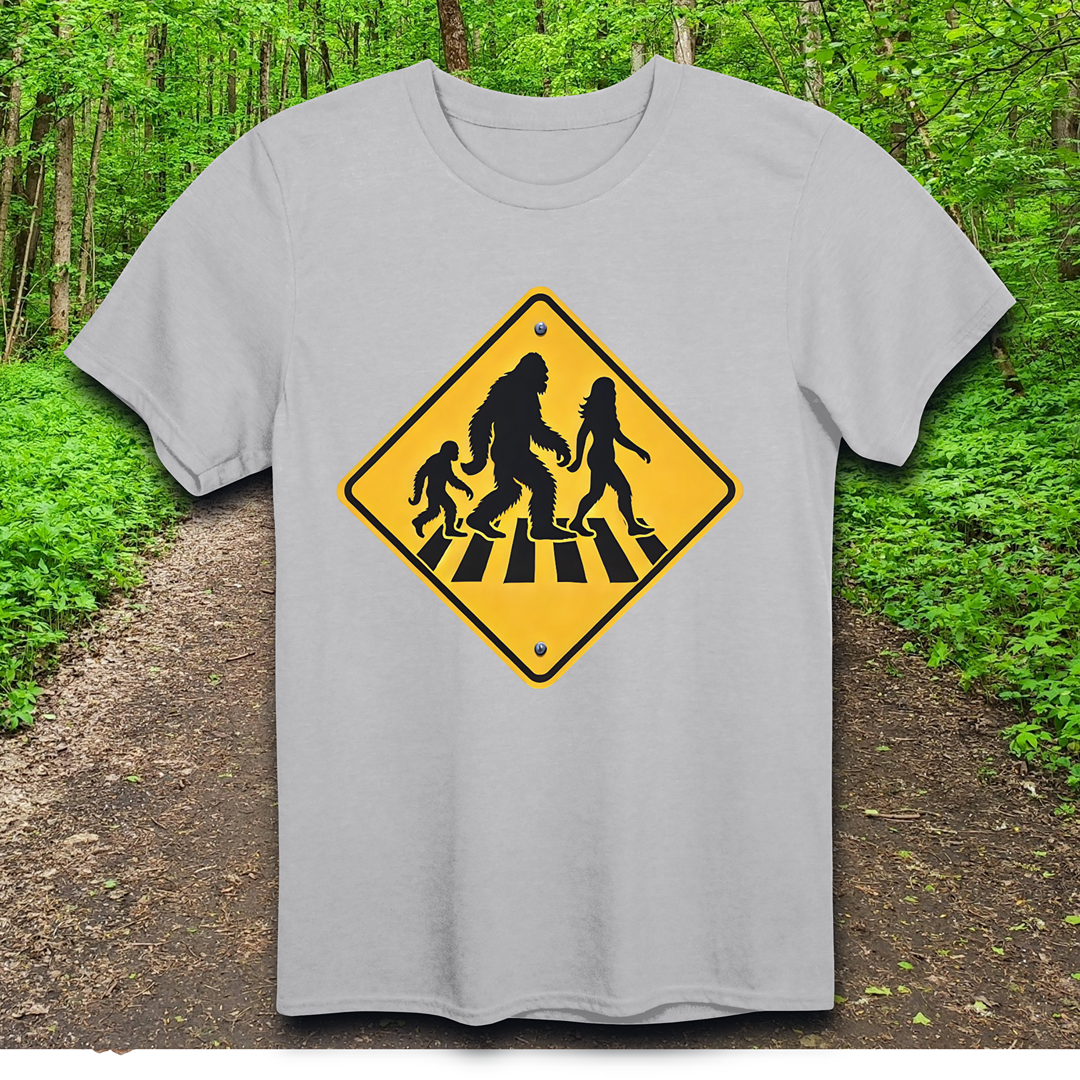 squatch family crossing T-Shirt