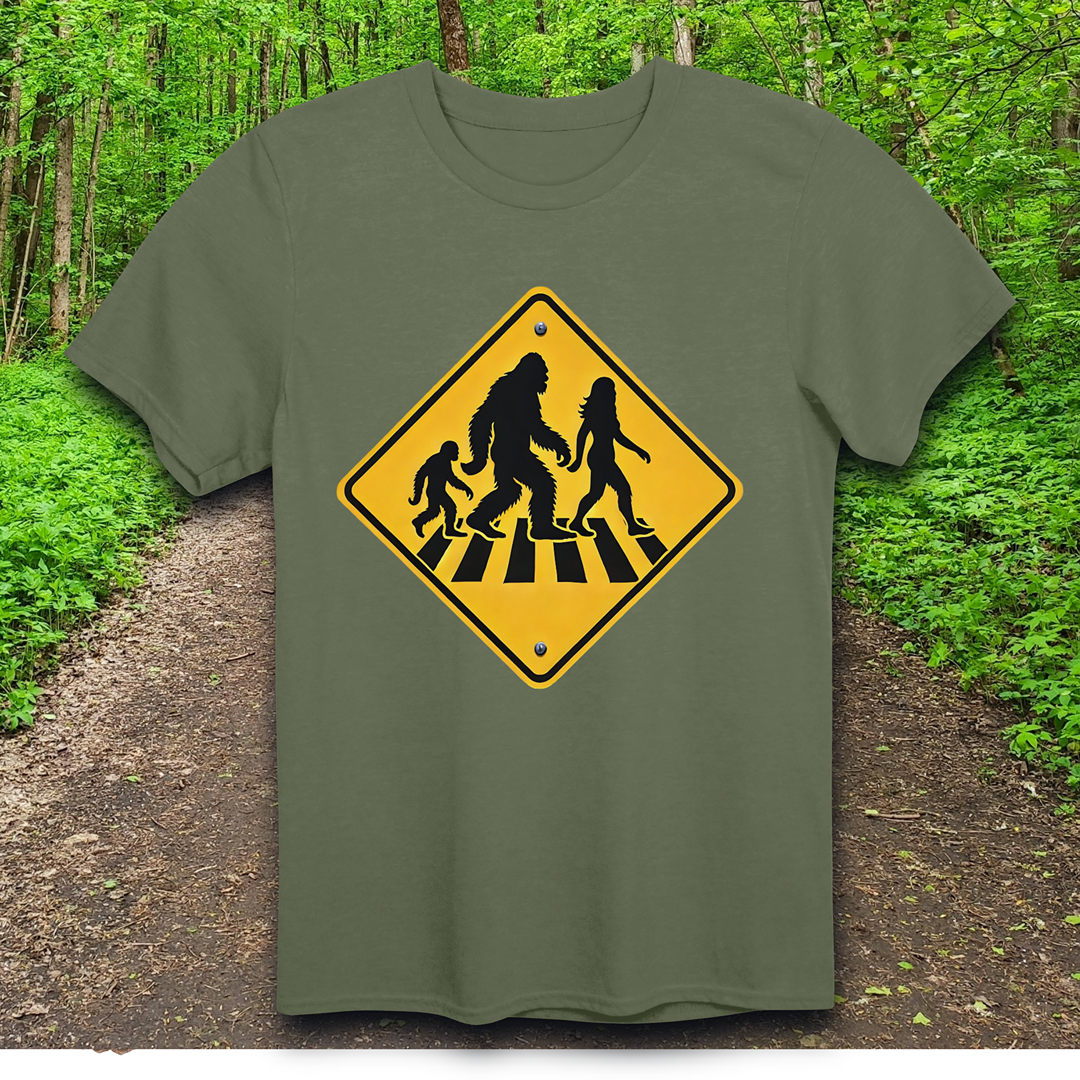 squatch family crossing T-Shirt