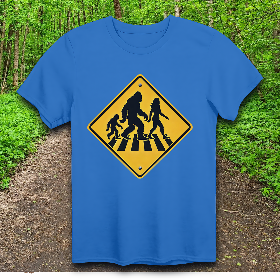 squatch family crossing T-Shirt