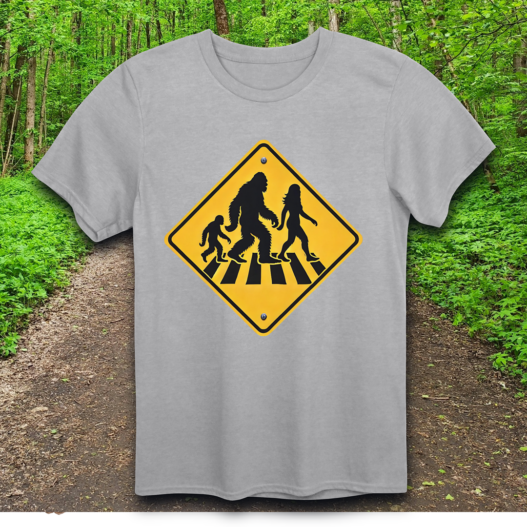 squatch family crossing T-Shirt