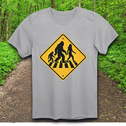 squatch family crossing T-Shirt