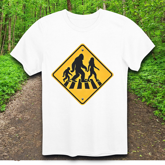 squatch family crossing T-Shirt