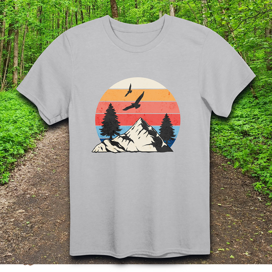 bird mountain sunset T-Shirt