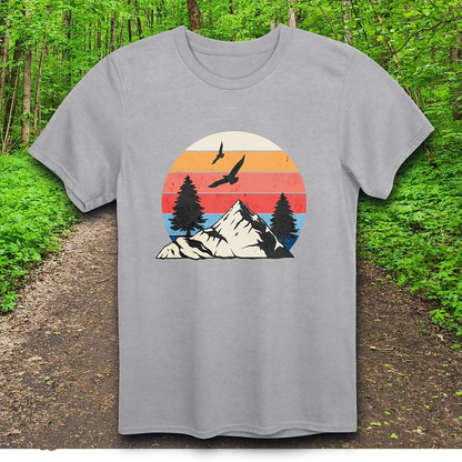bird mountain sunset T-Shirt