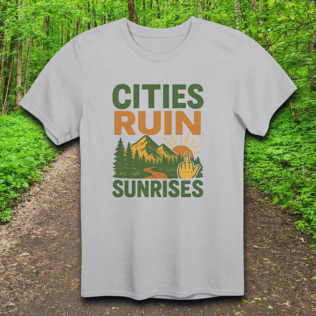 cities ruin sunrises T-Shirt