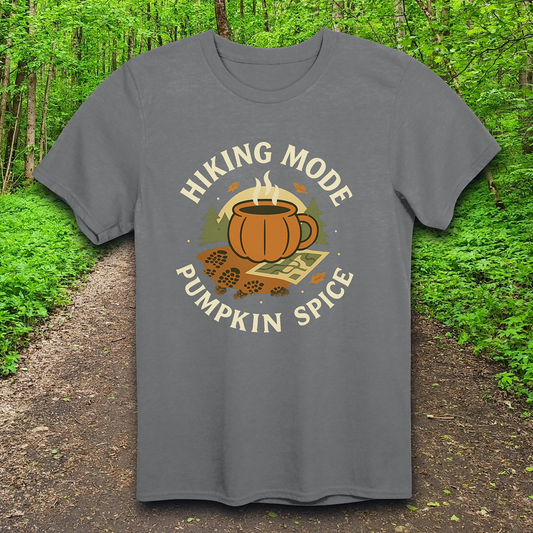 👉 Pumpkin spice hiking shirt for fall campers
👉 Autumn hiking tee gift for hikers