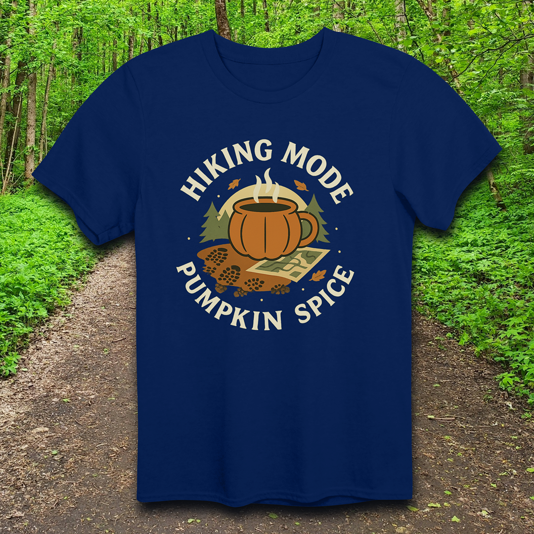 👉 Pumpkin spice hiking shirt for fall campers
👉 Autumn hiking tee gift for hikers