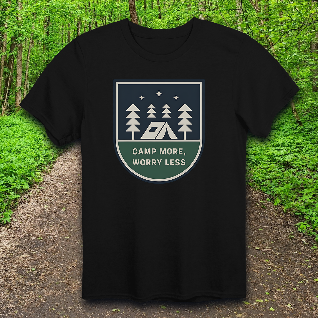 Camp More Worry Less T-Shirt