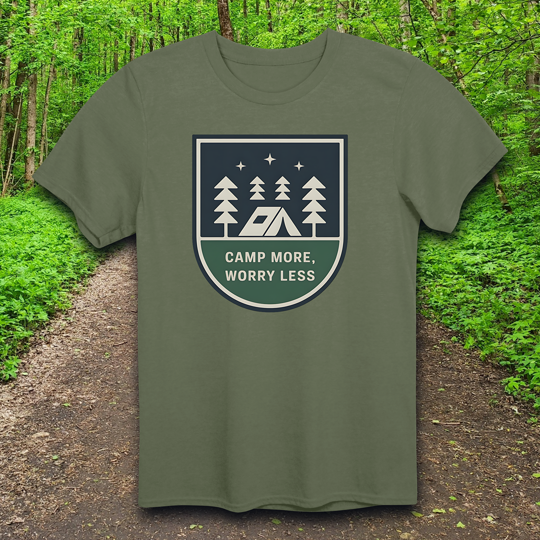 Camp More Worry Less T-Shirt
