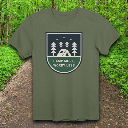Camp More Worry Less T-Shirt