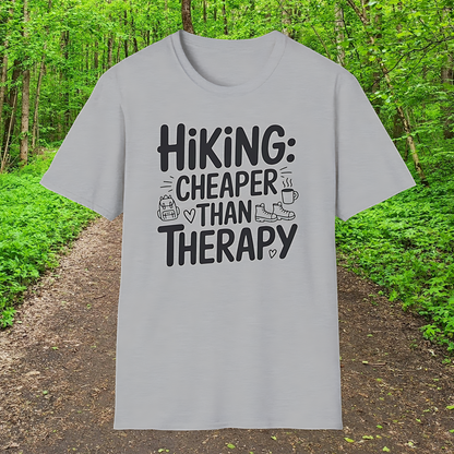 Hiking: Cheaper Than Therapy  T-Shirt