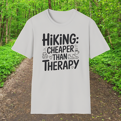 Hiking: Cheaper Than Therapy  T-Shirt