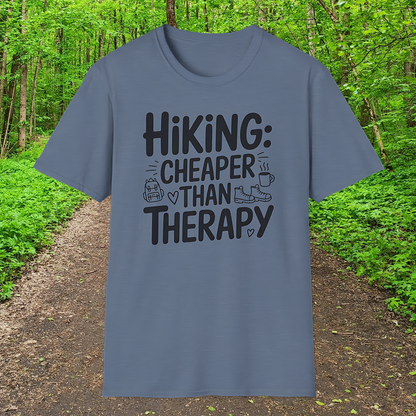 Hiking: Cheaper Than Therapy  T-Shirt